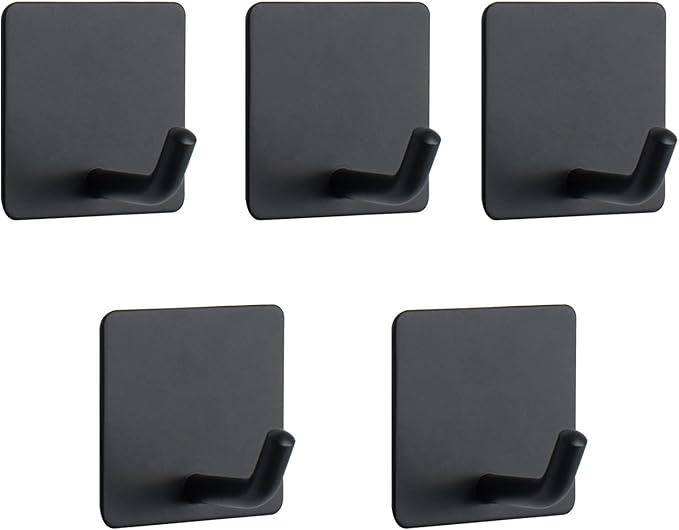 NearMoon Adhesive Hooks- Heavy Duty Bath Wall Hooks Waterproof Stainless Steel by NearMoon