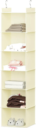 YOUDENOVA Hanging Closet Organizer, 6-Shelf Closet Hanging Shelves by YOUDENOVA
