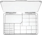 mDesign Plastic Large Stackable Divided Battery Storage Organizer Box - Image 4