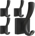 Black Hooks for Wall Towel Hooks, Heavy Duty Thick Aluminum Alloy Entryway Coat by TOFIIGREM