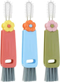 3 Pcs 3 in 1 Cup Lid Cleaning Brush Crevice Cleaning Brush by Unknown