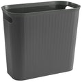 rejomiik Small Trash Can, 3.5 Gallon Garbage Can Slim Waste Basket Plastic by rejomiik