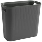 rejomiik Small Trash Can, 3.5 Gallon Garbage Can Slim Waste Basket Plastic by rejomiik
