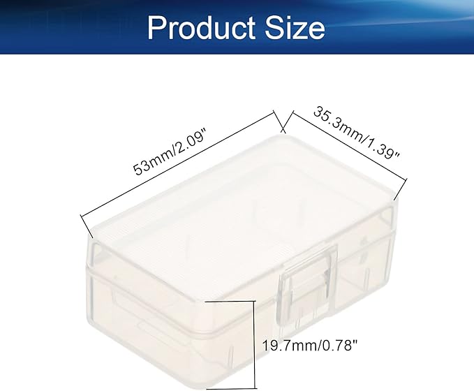 Heyiarbeit Battery Organizer Box PP Battery Storage Case Battery Holder Storage - Image 2