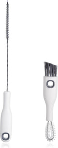 2 Pcs Multifunctional Cup Lid Cleaning Brush and Straw Cleaner Brush Set by Lusofie