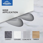 HOMOTEK 2 Pack Rubber Door Stoppers Wedge Grey - Image 6