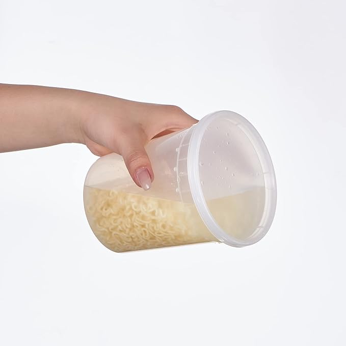 32oz Plastic Deli Containers, 24 Sets - Image 4