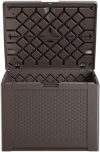 Rubbermaid Medium Resin Outdoor Storage Deck Box (74 Gal) Weather Resistant Brown Deck Organization for Home/Backyard/Pool Chemicals/Toys/Garden Tools/Porch/Patio Cushions - Image 4