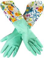 Home & Style 3 Pair Decorative Boutique Latex Cleaning Dishwashing Gloves - Image 4