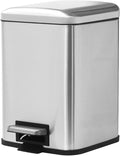 Bathroom Trash Can with Lid, 6 Liter / 1.6 Gallon Small Trash Can with by JM%C2%B7YIPENG
