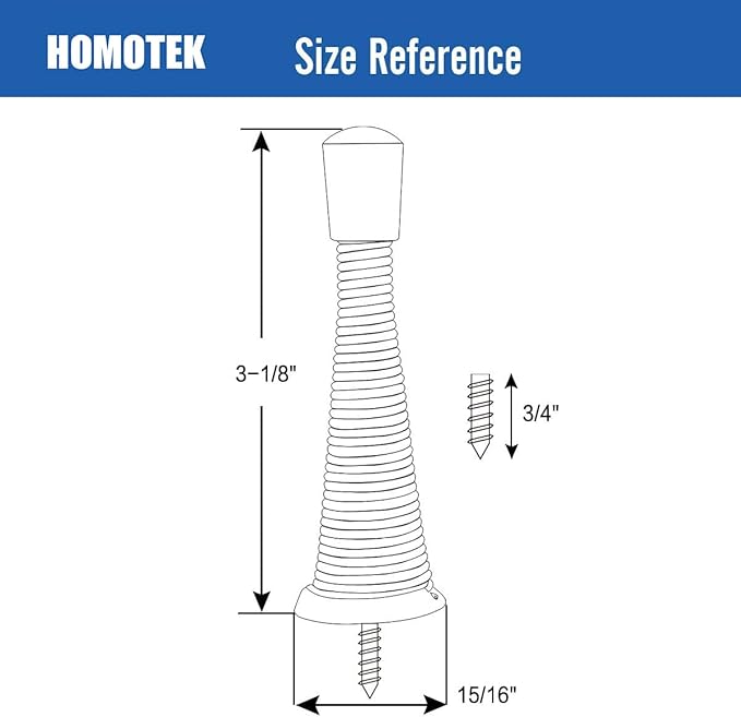 HOMOTEK 12 Pack Spring Door Stopper - Image 5