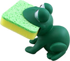Animal Shape Novelty Kitchen Sponge Holder and Sponge Choice of Frog or Duck - Image 7