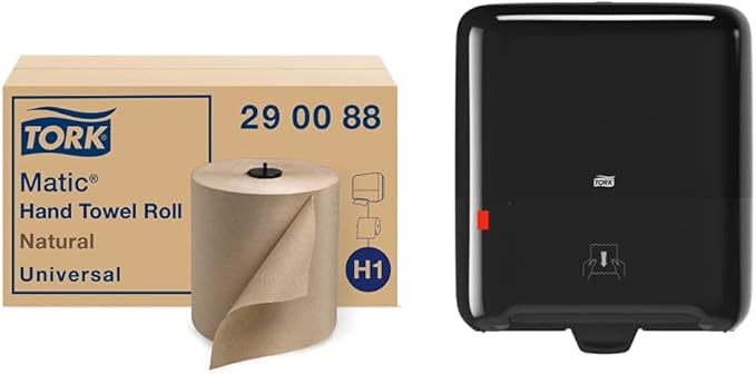 Tork Matic Paper Hand Towel Roll Natural H1 and Tork Matic Paper Towel by Tork