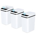 Bathroom Automatic Trash Can 3 Pack 2.2 Gallon Motion Sensor Touchless Small by Anborry