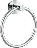 Brushed Silver Towel Ring, SUS304 Stainless Steel Hand Towel Holder by Z-TIISON