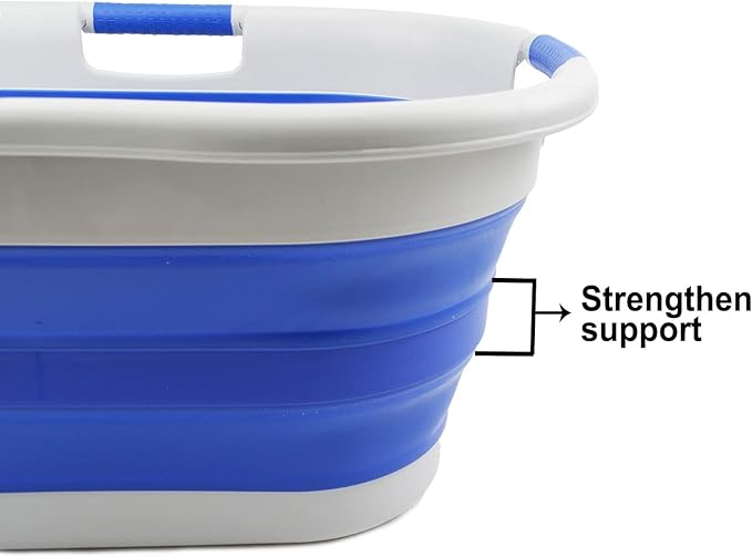 SAMMART 40L Collapsible Plastic Laundry Basket - Image 4