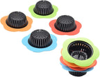 Kitchen Sink Strainer 4 Pack, Pouring strainers，Drain FilterLarge Wide Rim 4.5" - Image 2