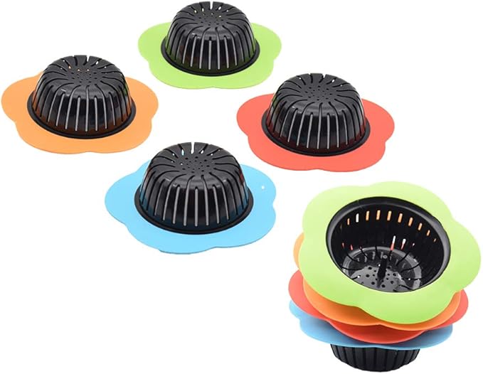 Silicone Kitchen Sink Strainer 2 Pack, Pouring strainers，Drain FilterLarge Wide - Image 3