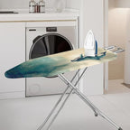 Ink Wash Painting Whales Steam Ironing Board Replacement Cover Chinoiserie - Image 2