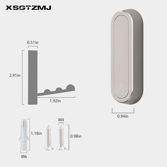 2PCS Folding Coat Hooks, Heavy Duty Wall Hooks Made of Zinc Alloy, Foldable - Image 5