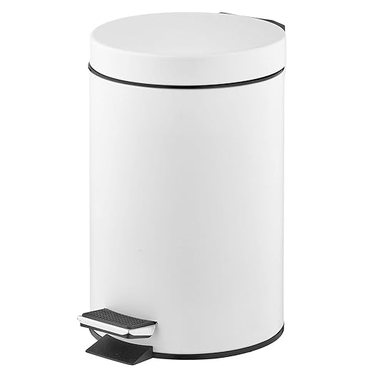 mDesign Pedal Bin — Metal Waste Bin - Image 8