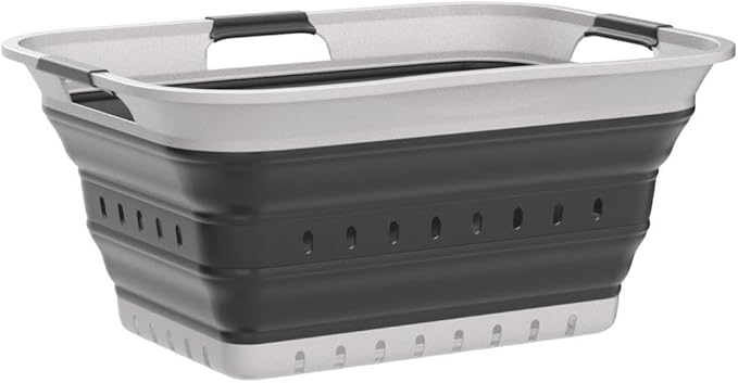 SAMMART 42L Collapsible Plastic Laundry Basket - Image 4