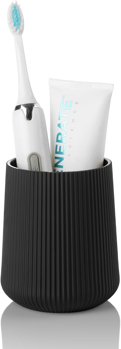 Black Striped Toothbrush Holder - Image 7