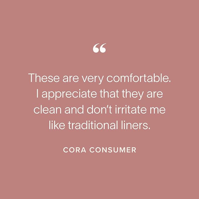 Cora 100% Organic Cotton Topsheet Period Liners - Image 6