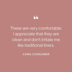 Cora 100% Organic Cotton Topsheet Period Liners - Image 6