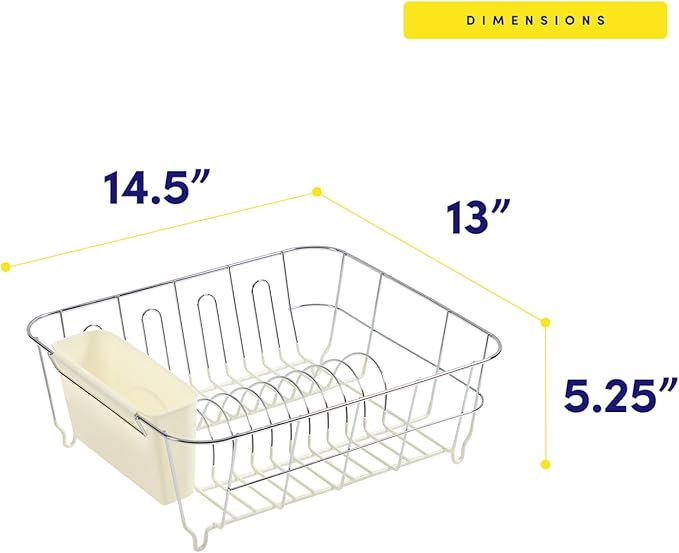 Dish Drying Rack & Cutlery Holder 2 Piece Set - Image 4