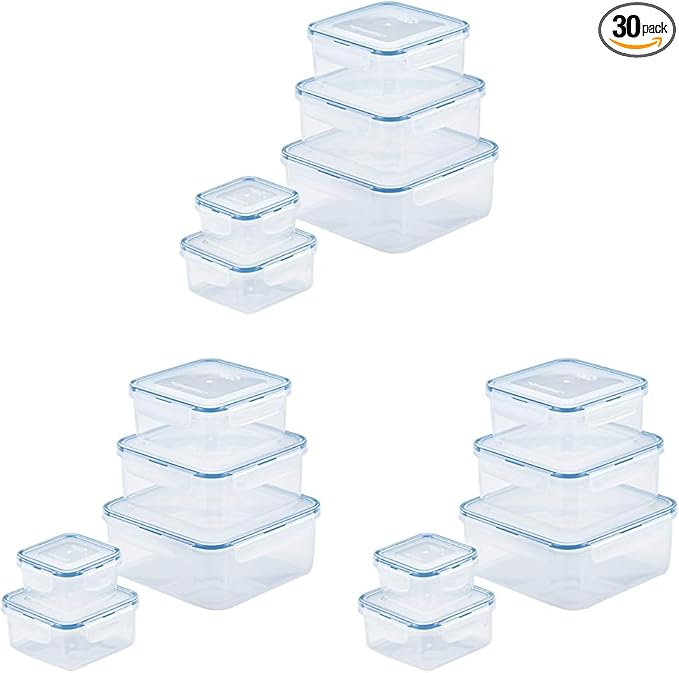 LOCK & LOCK Easy Essentials Food Storage lids/Airtight containers, BPA Free by LocknLock