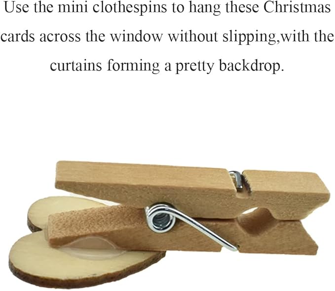 HAHIYO Colorful Painted Mini Wooden Clothespin Clip - Image 4