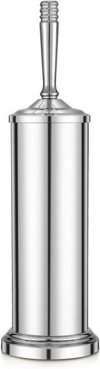 Chrome Toilet Brush and Holder Set, Stainless Steel Toilet Brush by Unknown