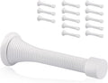 14 Pack Spring Door Stopper White- 3-1/4" Flexible Spring Door Stops by KOVOSCH