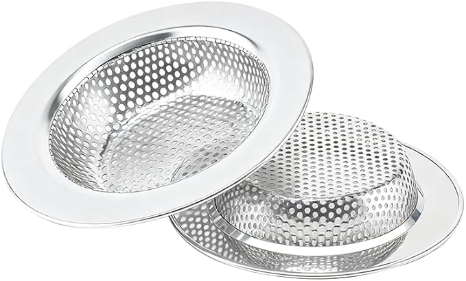 2 Pack Upgraded Double-Layer Kitchen Sink Strainer by JANE%27S+CUTIE