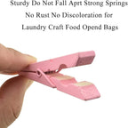 HAHIYO Pink Wooden Clothes Pins Clothespins Small Aviod Fall Apart 2.87 Inches - Image 5