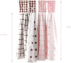 2 Pcs Kitchen Cotton Classical Striped Towel Absorbent Towel Hanging Towels - Image 2