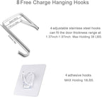 XL Hanging Laundry Hamper, Over Door/Wall Mount, Large Capacity, Modern Design - Image 8