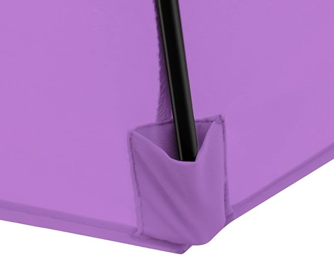 Sunnyglade 9' Patio Umbrella Outdoor Table Umbrella with 8 Sturdy Ribs（Purple） - Image 4