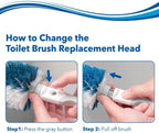 Unger Toilet Brush Replacement Heads, 2 Pack, Bathroom Cleaning Supplies - Image 4
