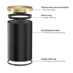 9L/2.4GAL Black Bathroom Trash Can, Garbage cans - Image 5