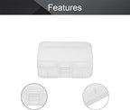 Fielect 18500 Battery Storage Case Box Holder Organizer Transparent, 2 Capacity - Image 3
