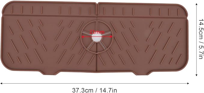 OUKENS Sponge Holder for Kitchen Sink, Silicone Faucet Mat for Kitchen Sink - Image 2