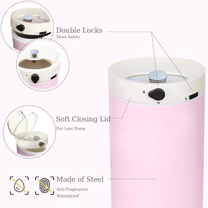 Diaper Pail, Baby Diaper Trash Can - Image 4