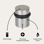 Mega Handles Floor Door Stopper, Quickly Installed Wall Protector, Wall - Image 3