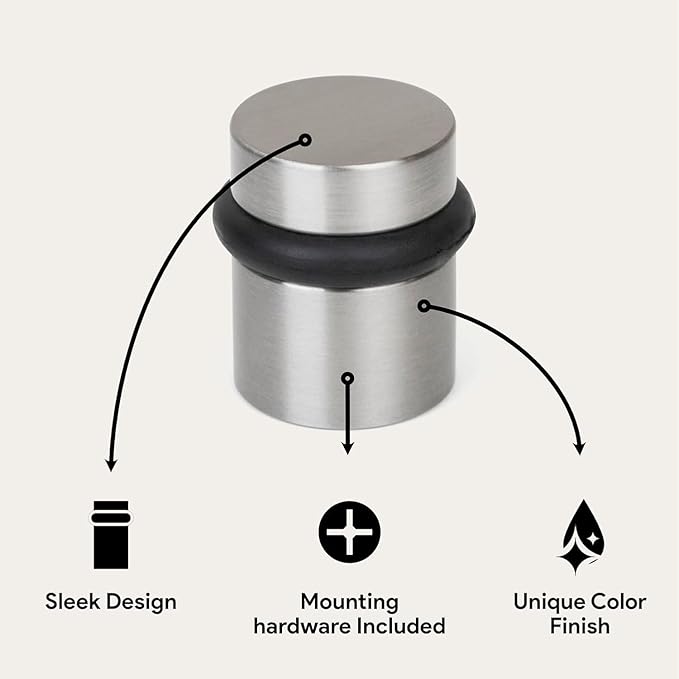 Mega Handles Floor Door Stopper, Quickly Installed Wall Protector, Wall - Image 3
