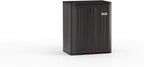 Suncast Heavy-Duty Resin Outdoor Storage Cabinet, 30" W x 20.25" D x 36" H Dark Grey Base Garage Storage Cabinet with Lockable Doors and Metal Reinforced Shelves, Made in The USA - Image 26