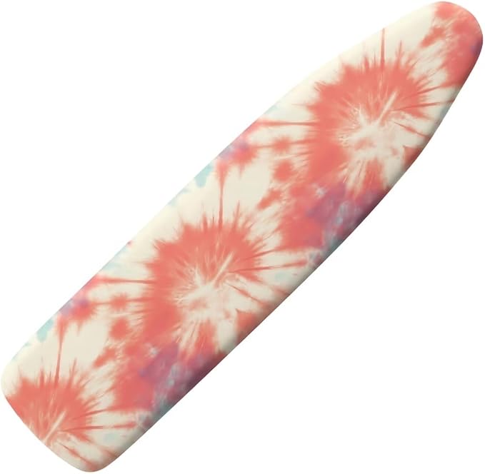 Tie Dye Abstract Steam Ironing Board Cover Pink Gradient Standard Size 15" X 54" by Daulesho