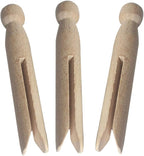 Round Wooden Clothespins - Image 2