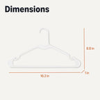 Amazon Basics Space Saving Plastic Clothes Hangers, Sturdy Closet Organizer - Image 5